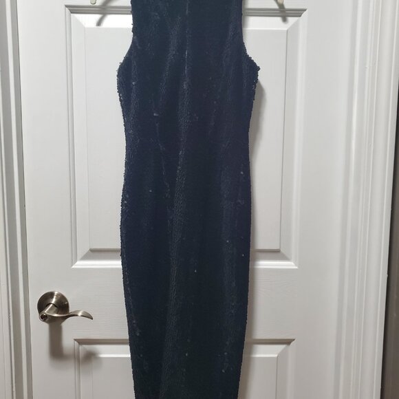 JAYGODFREY Black Velvet Sequin Dress | 2 - Picture 6 of 6